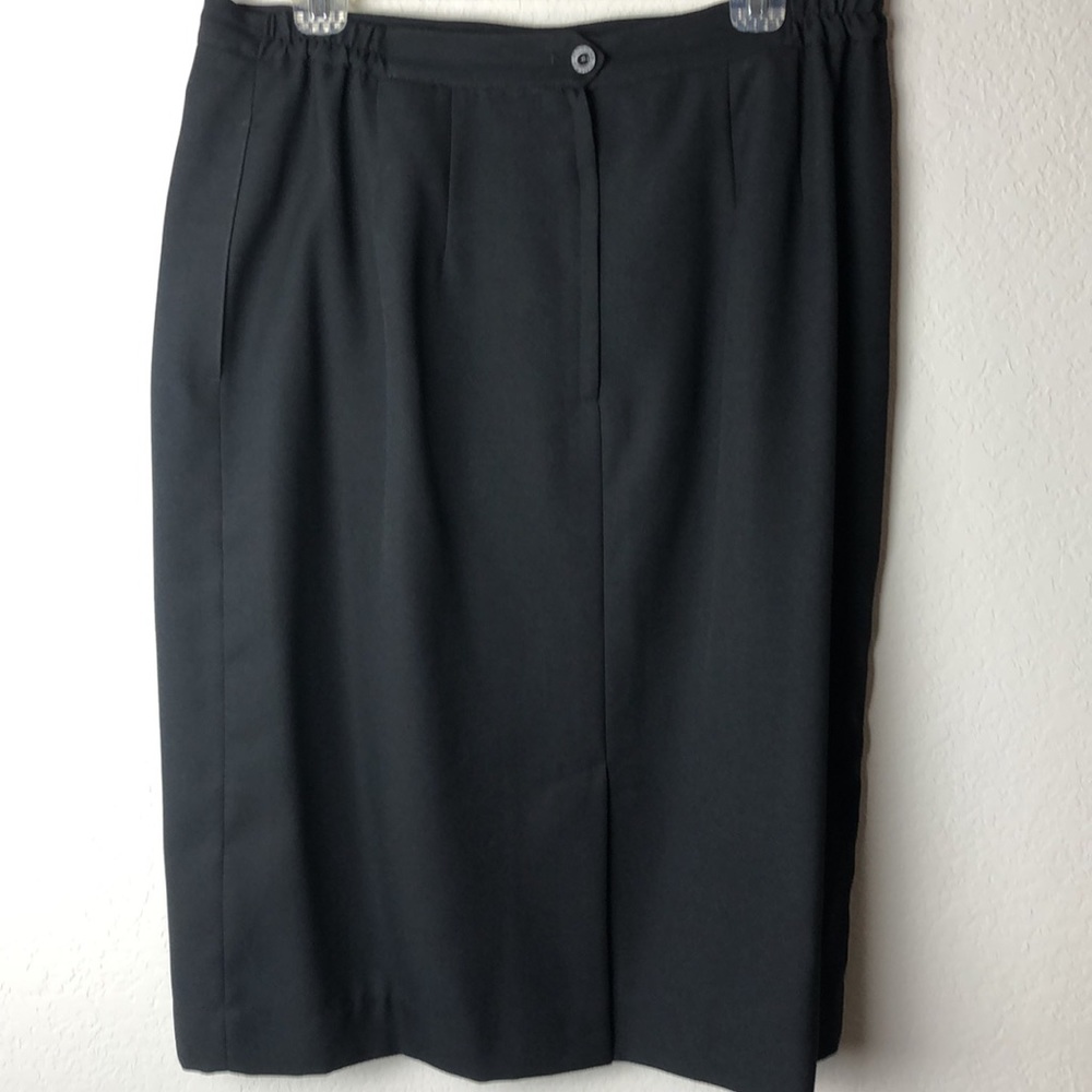 Morgan Miller Vintage Beaded Black Gold Skirt Suit - Picture 13 of 15